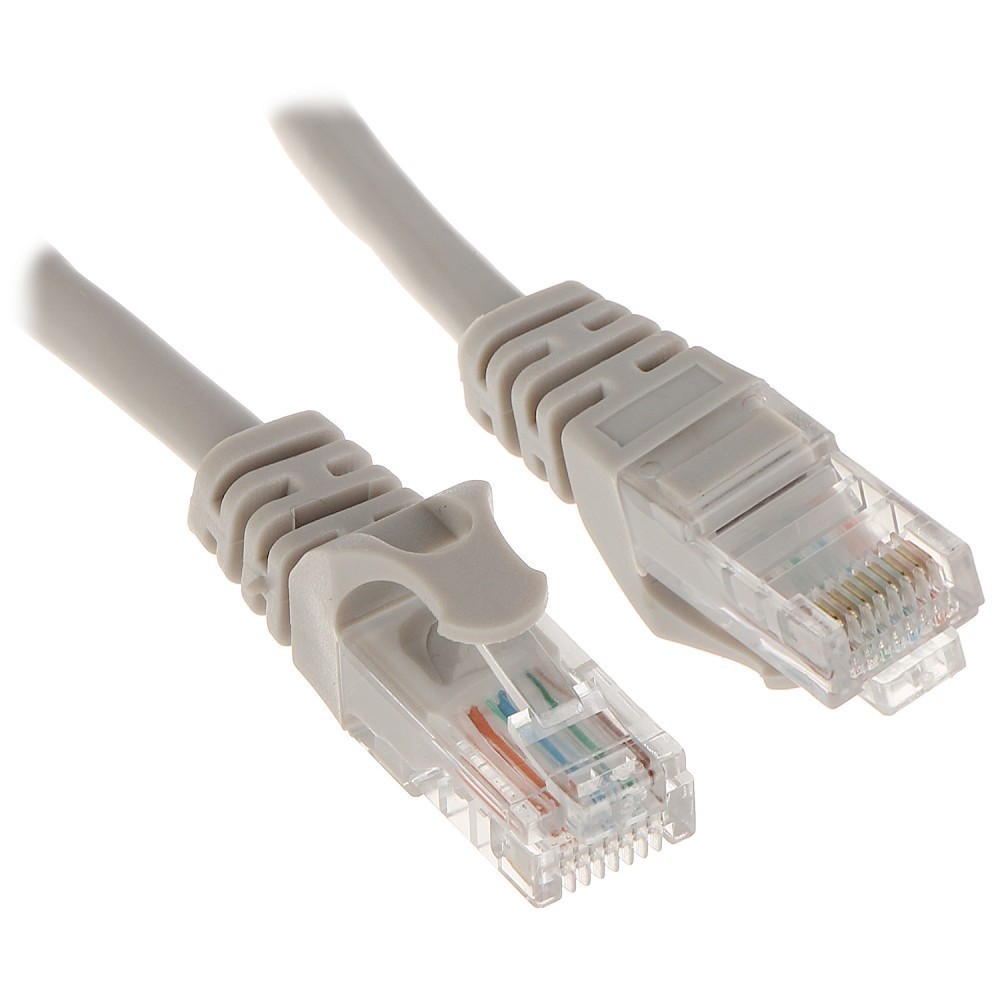 Патч-корд UTP кат.5e, 0.25 м, RJ45-RJ45, серый, CU, Bion (BPC-U5E181-0.25M)