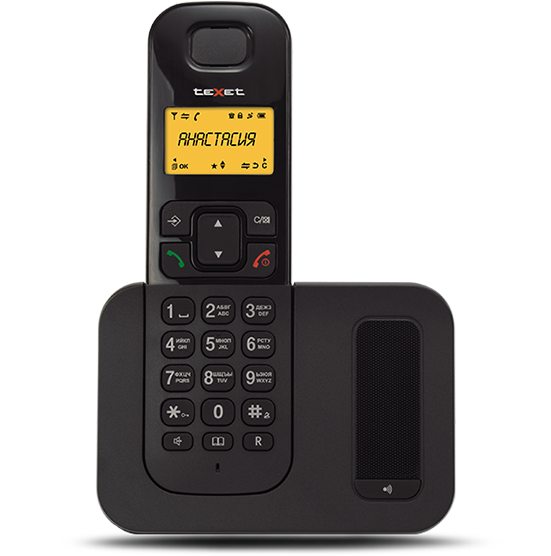 Радиотелефон teXet TX-D6605A, DECT, АОН, черный