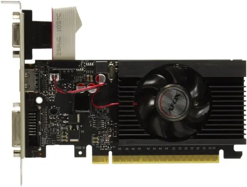 Видеокарта AFOX NVIDIA GeForce GT710 LP, 2Gb DDR3, 64bit, PCI-E, VGA, DVI, HDMI, Retail (AF710-2048D3L5-V3)