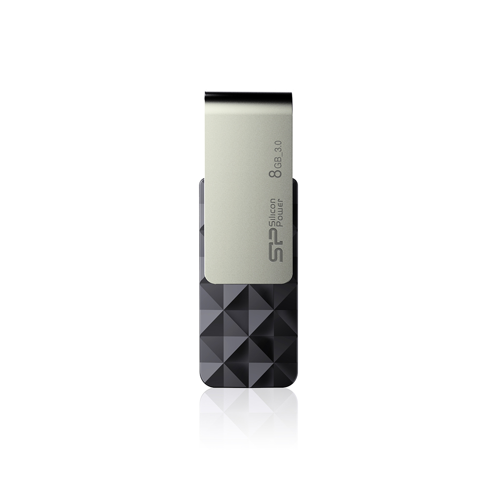 

Флешка 8Gb USB 3.0 Silicon Power Blaze Blaze B30, серебристый/черный (SP008GBUF3B30V1K), Blaze B30