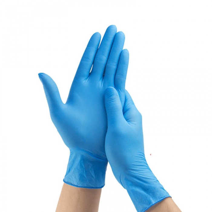 Перчатки нитрил, пар в упаковке: 50, L, голубой, CONNECT (4610017753149)