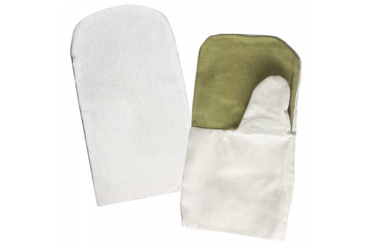 Рукавицы хлопок, пар в упаковке: 5, универсальный, белый/зеленый, LAIMA 600803 (600803)