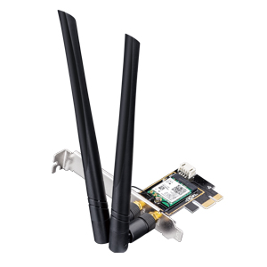 

Адаптер Bluetooth+Wi-Fi Cudy WE3000, 802.11a/b/g/n/ac/ax, 2.4/5/6 ГГц, до 5.38 Гбит/с, PCI-E, внешних антенн: 2x5 дБи, WE3000