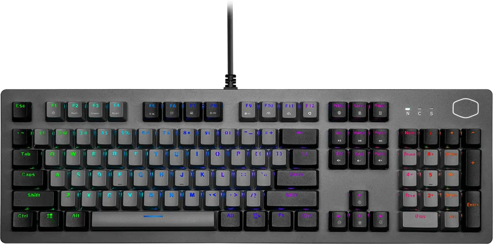 

Клавиатура проводная Cooler Master CK352, механическая, Brown Switch, подсветка, USB, черный (CK-352-GKMM1-RU), CK352