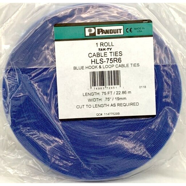 

Стяжка PANDUIT HLS-75R6, 1.91 см x 22860 мм, 1 шт., синий (HLS-75R6), HLS-75R6