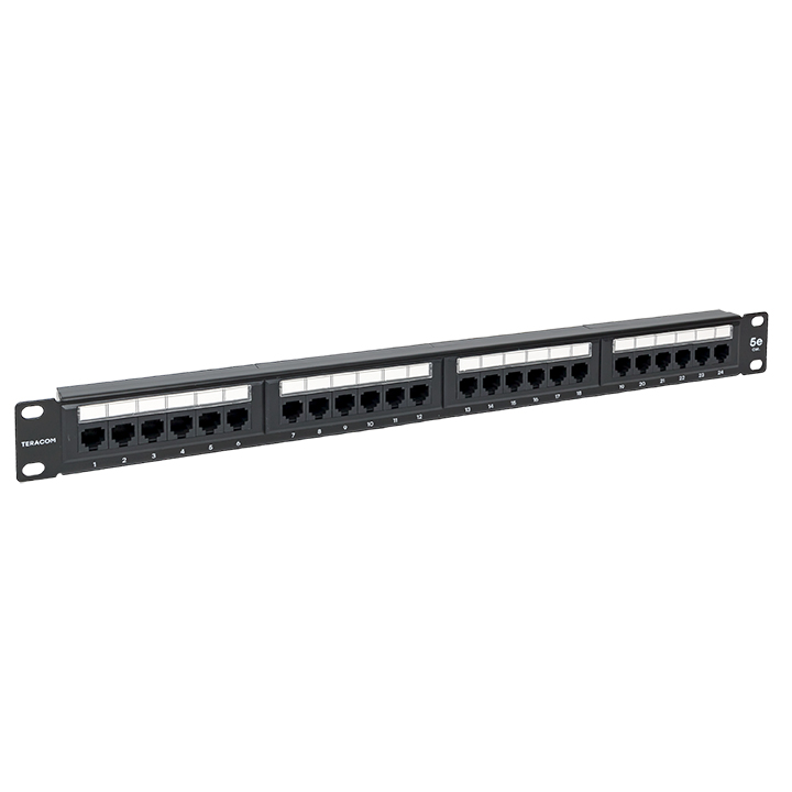 

Патч-панель в шкаф 19" 1U, неукомплектованная, порты: 24 x RJ-45 кат. 5e, черный, TERACOM, EKF (TRC-PPNL-5EUTP-1U24), TERACOM