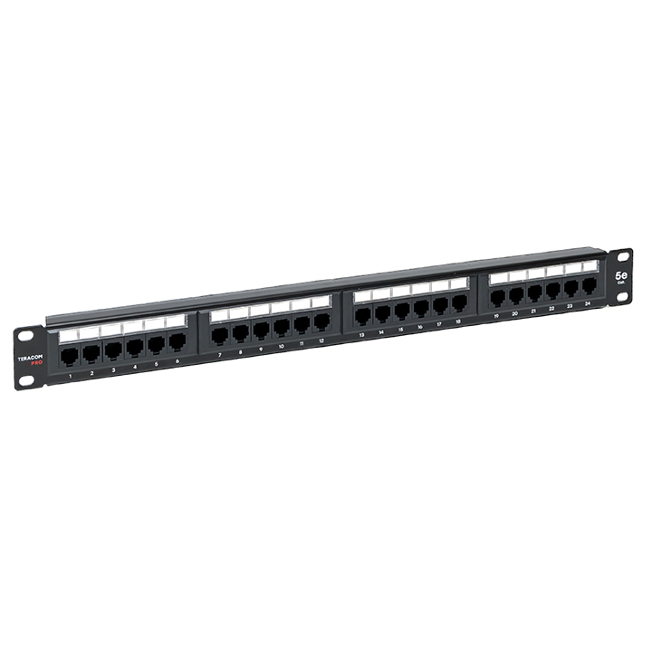 

Патч-панель в шкаф 19" 1U, неукомплектованная, порты: 24 x RJ-45 кат. 5e, черный, TERACOM PRO, EKF (TRP-PPNL-5EUTP-1U24), TERACOM PRO