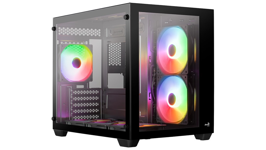 

Корпус AeroCool DRYFT MINI-G-BK-V2, mATX, Mini-Tower, 2xUSB 3.0, RGB подсветка, черный, без БП (4711099474134), DRYFT MINI-G-BK-V2