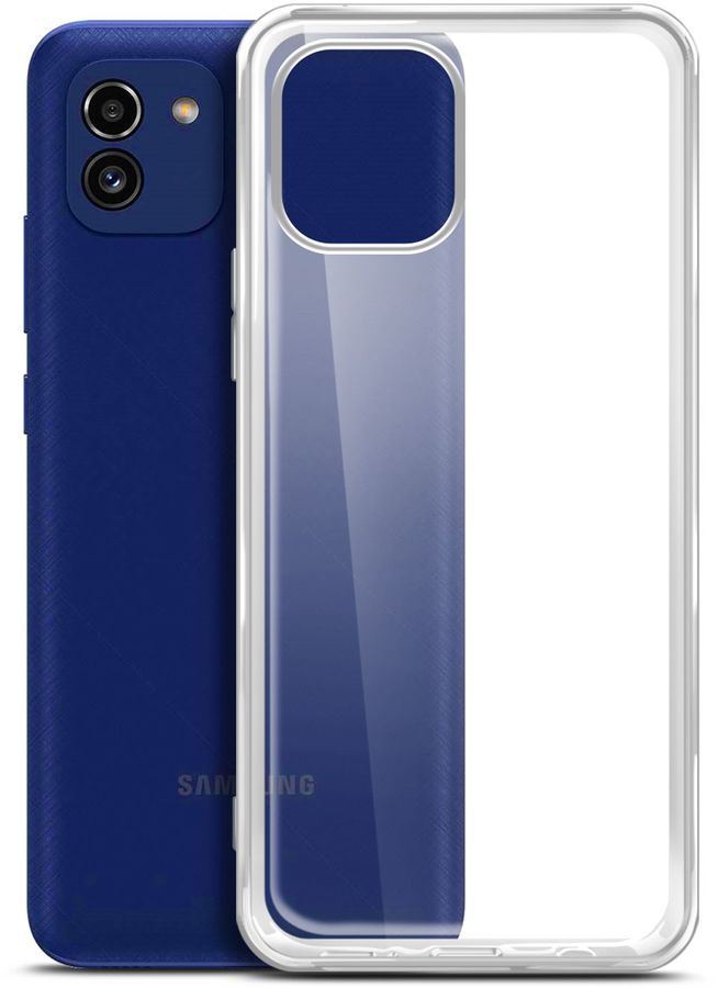 

Чехол-накладка BoraSCO для смартфона Samsung Galaxy A03, силикон, прозрачный (70085)