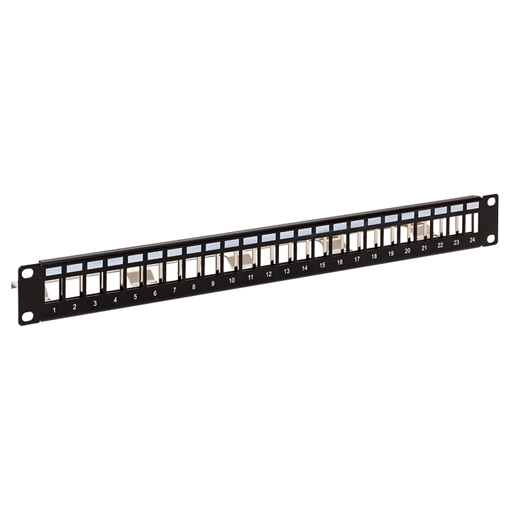 

Патч-панель в шкаф 19" 1U, неукомплектованная, порты: 24 x RJ-45 кат. 5e, экранированная, органайзер, черный, TERACOM PRO, EKF (TRP-MODP-FTP-1U24), TERACOM PRO