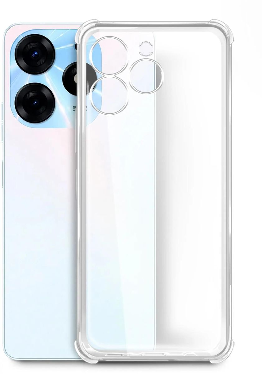 

Чехол-накладка BoraSCO для смартфона TECNO Spark 10 Pro, силикон, прозрачный (71708)