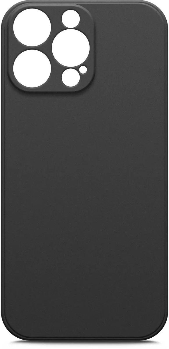 

Чехол-накладка BoraSCO для смартфона Apple iPhone 14 Pro Max, силикон, черный (70813)