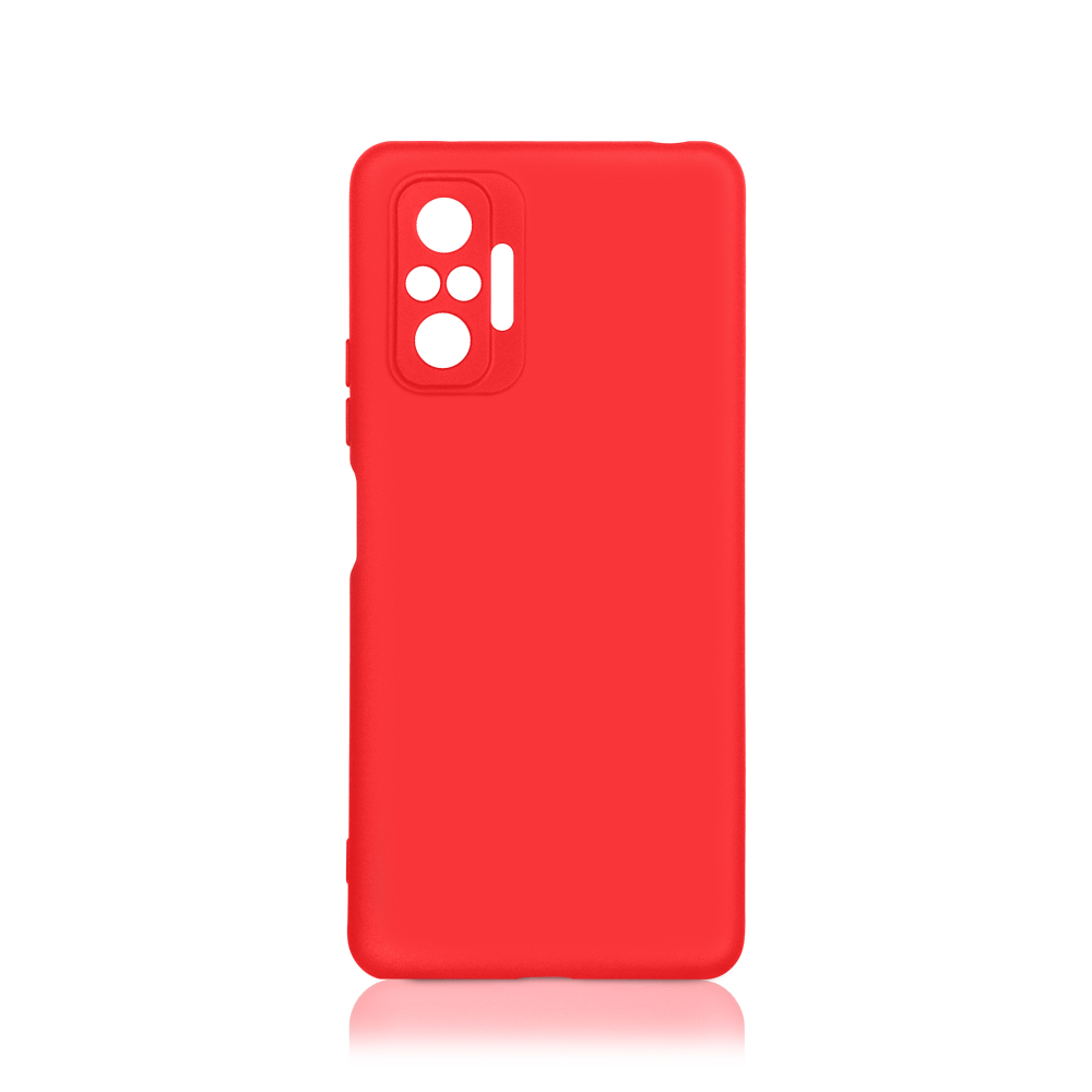

Чехол-накладка DF для смартфона Xiaomi Redmi Note 10 Pro, силикон/микрофибра, красный (DF xiOriginal-20)