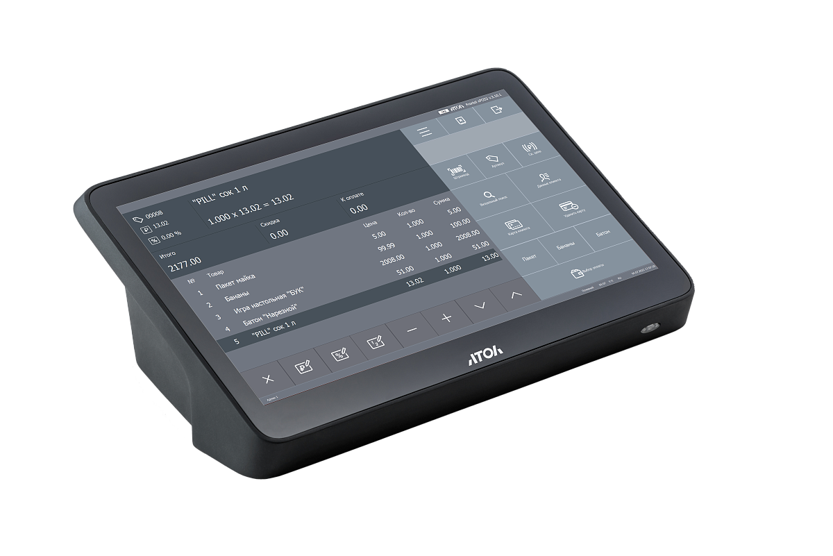 Сенсорный терминал АТОЛ Optima (11.6", Intel Celeron J3455, 6 ГБ ОЗУ, 128 GB eMMC, без АКБ, Windows 10 IoT). V6 (57490)