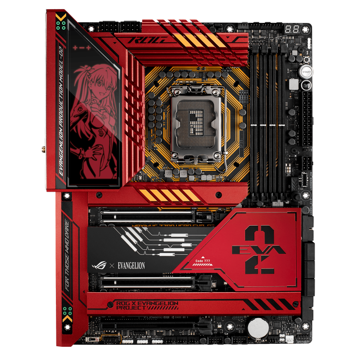 

Материнская плата ASUS ROG MAXIMUS Z790 HERO EVA-02, Socket1700, Intel Z790, 4xDDR5 DIMM, 3PCI-Ex16, 6SATA3, 7.1-ch, 2.5GLAN, 13 USB 3.2, 2 USB Type-C, HDMI, ATX, Retail, ROG MAXIMUS Z790 HERO EVA-02