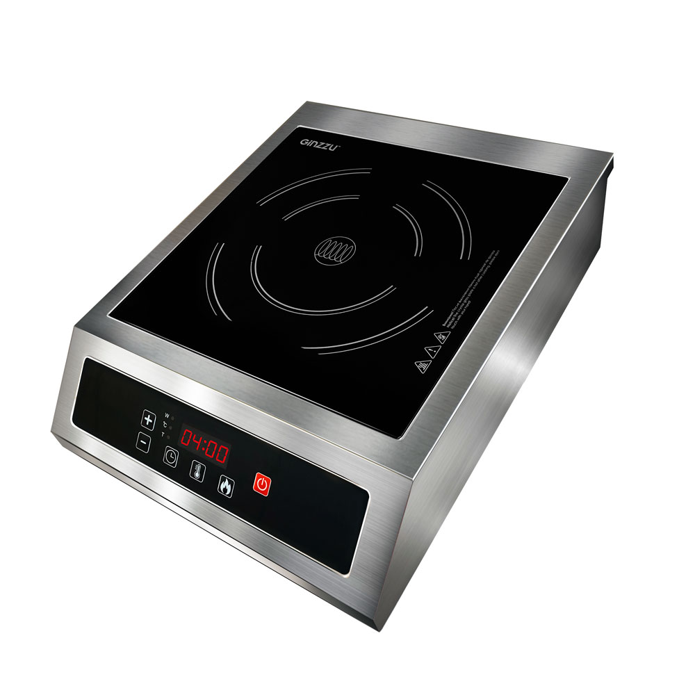 Плита компактная электрическая Ginzzu HCI-119, конфорок - 1 шт