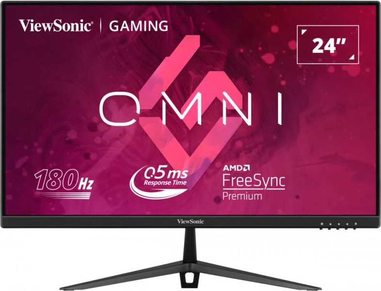 

Монитор 23.8" Viewsonic OMNI VX2428 IPS, 1920x1080 (16:9), 250кд/м2, 180 Гц, 0.5 мс, 178°/178°, HDMI, DisplayPort, черный (VX2428), VX2428