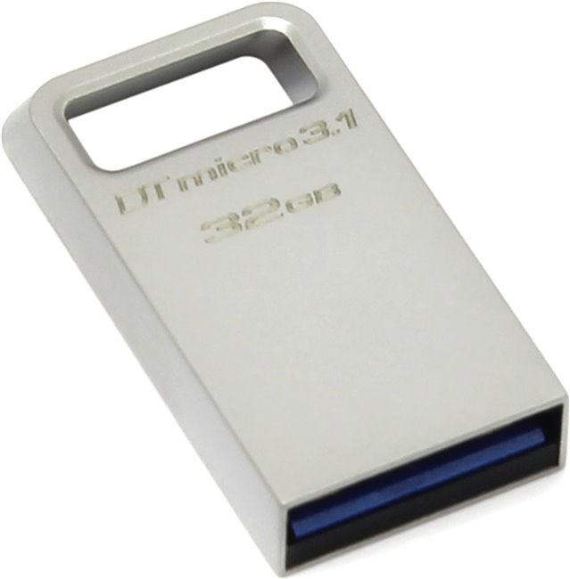 

Флешка 32Gb USB 3.1 Kingston DataTraveler Micro, серебристый (DTMC3/32GB), DataTraveler Micro