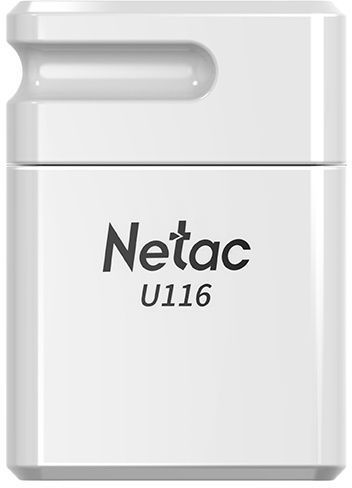 

Флешка 4Gb USB 2.0 Netac U116, белый (NT03U116N-004G-20WH), U116