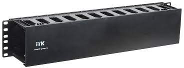 

Органайзер кабельный ITK CO05-2PC, 19", 2U, пластик черный (CO05-2PC), CO05-2PC