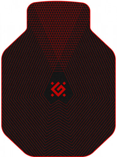Коврик для мыши Defender Motion, игровой, черный/красный (50567), цвет черный/красный