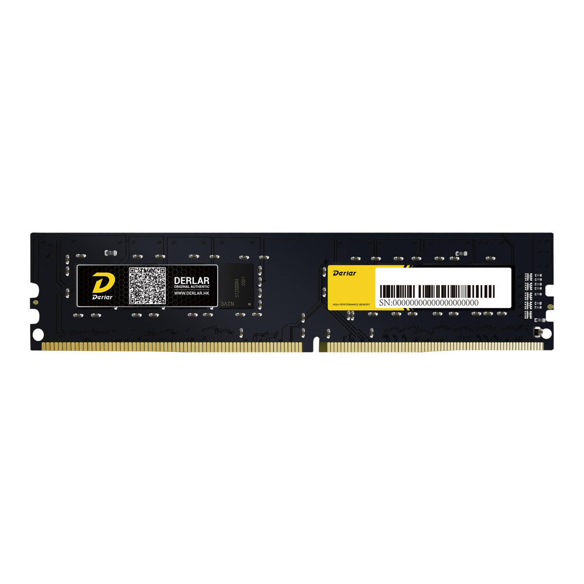 Память DDR4 DIMM 4Gb, 2400MHz, CL17, 1.2 В, Derlar, Black Warrior (4GB-2400-BW) б/у, отказ от покупки, вскрыта упаковка