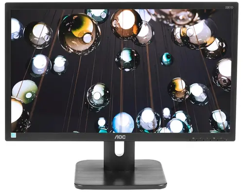 

Монитор 21.5" AOC 22E1D TN, 1920x1080 (16:9), 250кд/м2, 2мс, VGA, DVI, HDMI, черный, 22E1D