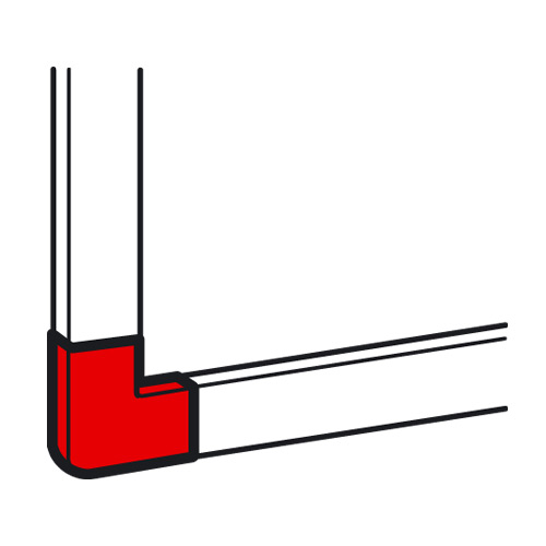 

Угол плоский Legrand 638123, 20x12 (638123), 638123