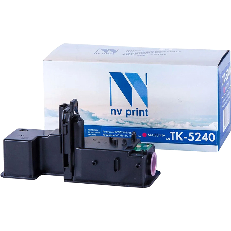 

Картридж лазерный NV Print NV-TK5240M (TK-5240M/1T02R7BNL0), пурпурный, 3000 страниц, совместимый для Kyocera Ecosys P5026CDN/5026CDW, M5526CDN/5526CDW без чипа