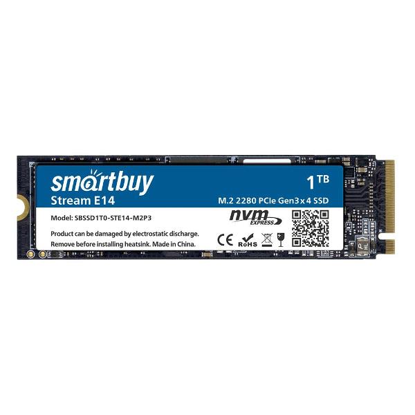 Твердотельный накопитель (SSD) SmartBuy 1Tb Stream E14, 2280, PCI-E 3.0 x4 (SBSSD1T0-STE14-M2P3) Retail - фото 1