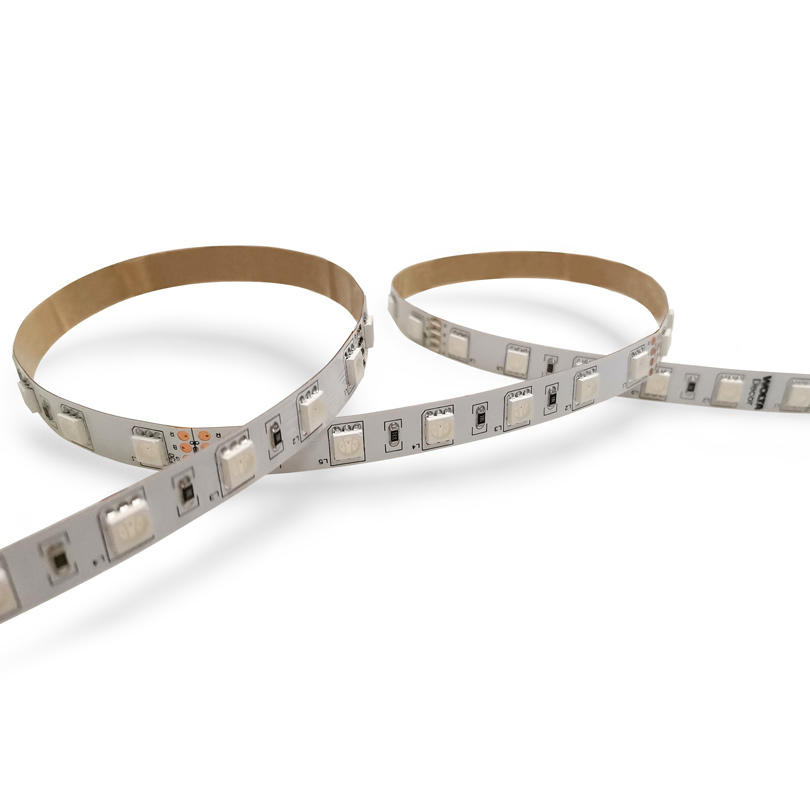 

Лента светодиодная, 5 м, SMD 5050, 60 шт./14.4 Вт на метр, 12V, RGB, IP20 Wolta (WLS5050-14,4W/RGB/12H60-01)