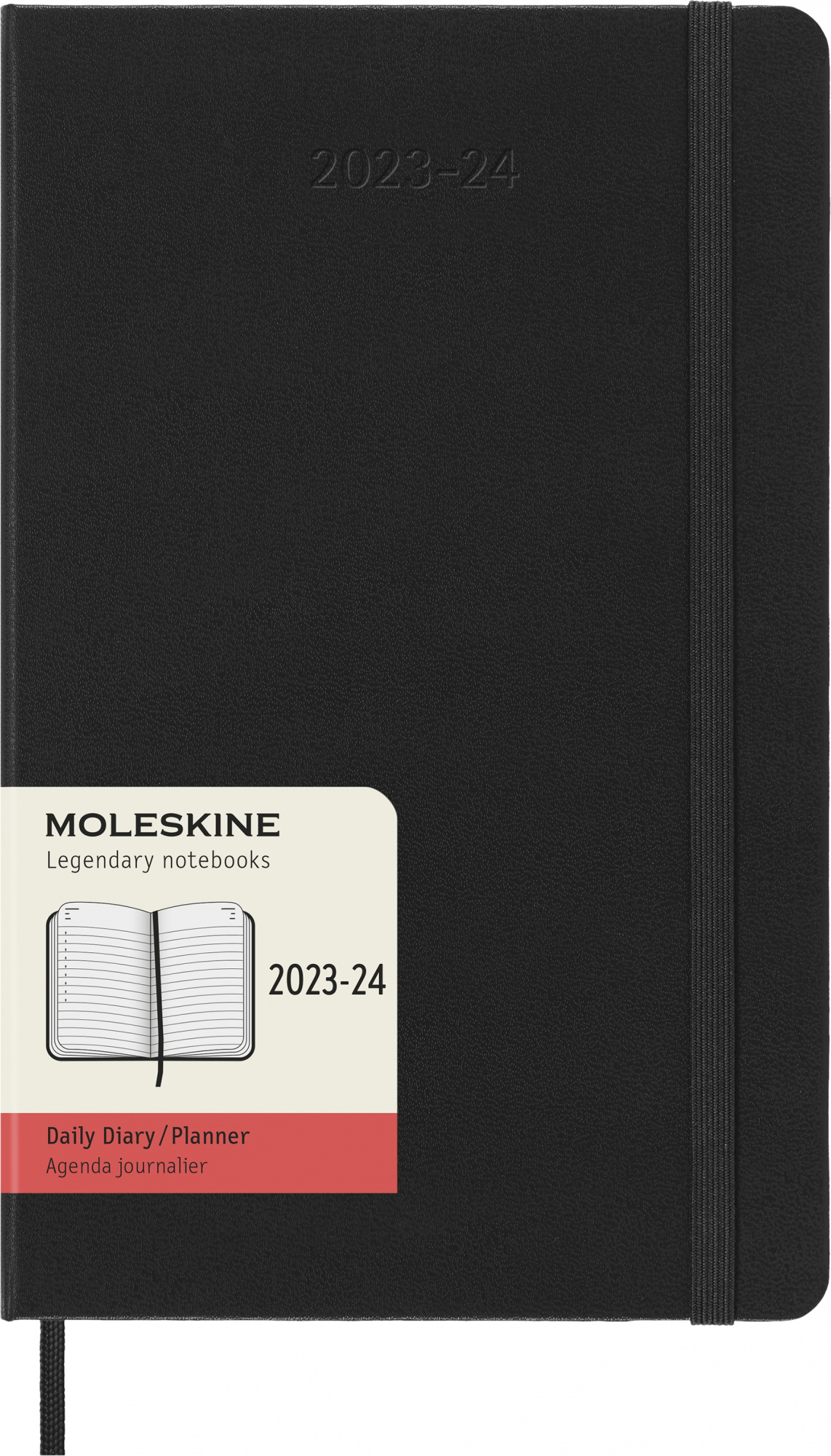 

Ежедневник датированный 130х210мм Moleskine Academic Large, в линейку, 592 листов черный (DHB18DC3)