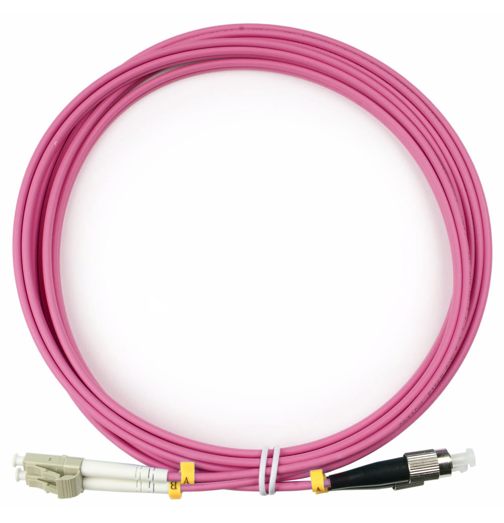 

Патч-корд оптический Cabeus, LC/UPC-FC/UPC, многомодовый, 50/125, OM4, двойной, 3 м, LSZH, пурпурный (FOP-50-OM4-LC-FC-3m), Розовый