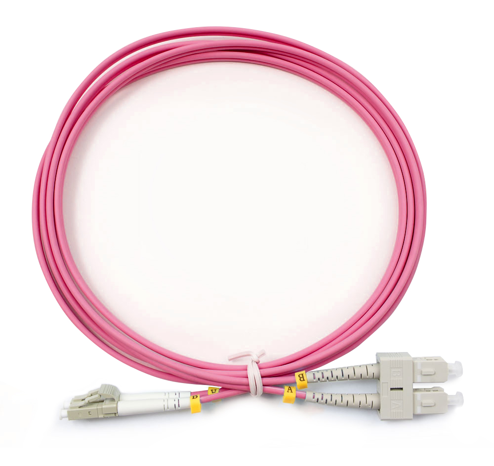 

Патч-корд оптический Cabeus, LC/UPC-SC/UPC, многомодовый, 50/125, OM4, двойной, 2 м, LSZH, пурпурный (FOP-50-OM4-LC-SC-2m), Розовый