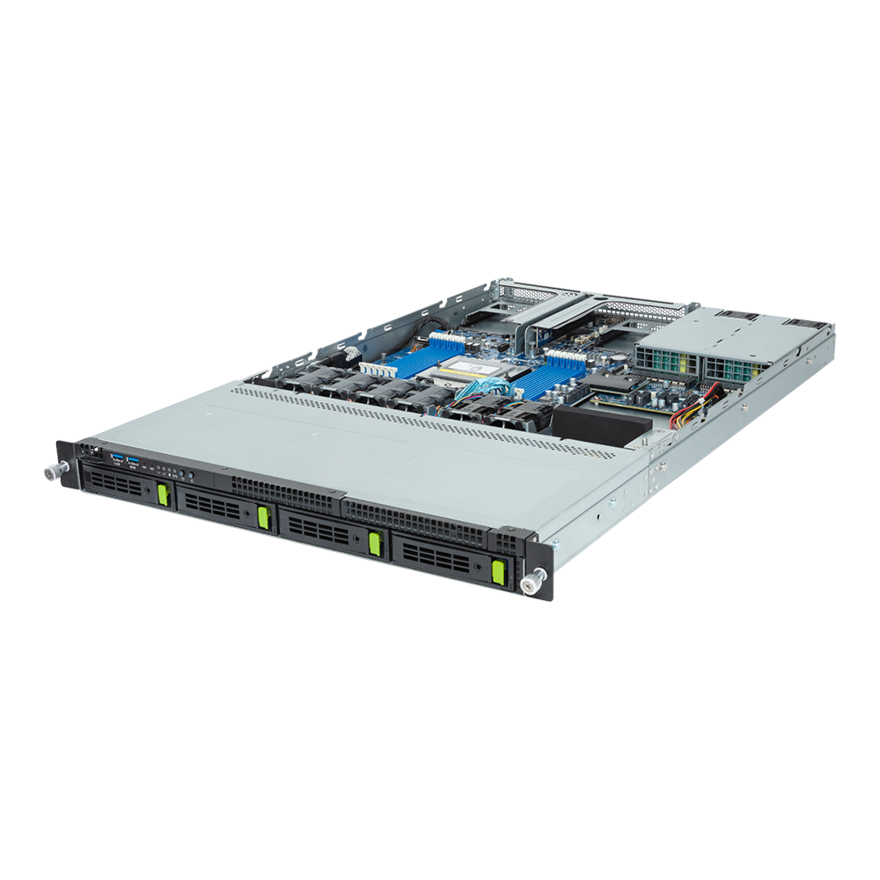 

Серверная платформа Gigabyte R163-Z30, 1xSP5, 12xDDR5, 4x2.5/3.5 HDD HS, 1xM.2-PCI-E, GLAN, AMI MegaRAC SP-X, Redundant 2x800 Вт, 1U (R163-Z30-AAB1), R163-Z30