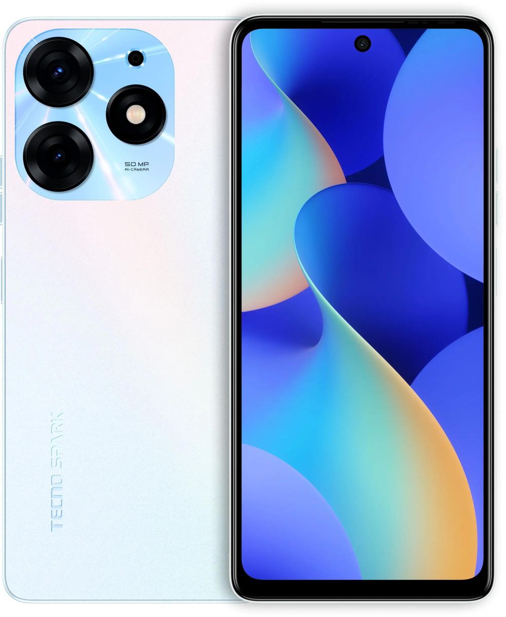 

Смартфон Tecno Spark 10 Pro, 6.78" 1080x2460 IPS, MediaTek Helio G88, 8Gb RAM, 256Gb, 3G/4G, NFC, Wi-Fi, BT, 2xCam, 2-Sim, 5000 мА⋅ч, USB Type-C, Android 13, белый (TCN-KI78.256.PEWH), Spark 10 Pro