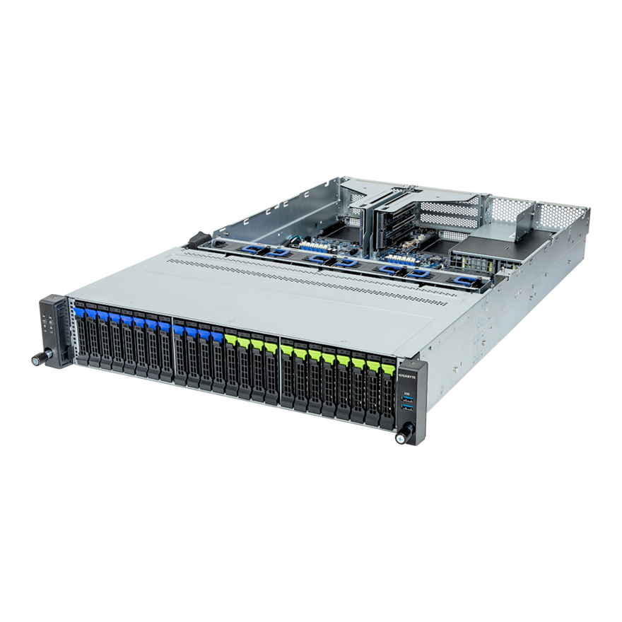 

Серверная платформа Gigabyte R263-Z32, 1xSP5, 12xDDR5, 24x2.5 HDD HS, 1xM.2-PCI-E, GLAN, AMI MegaRAC SP-X, Redundant 2x1600 Вт, 2U (R263-Z32-AAD1), R263-Z32