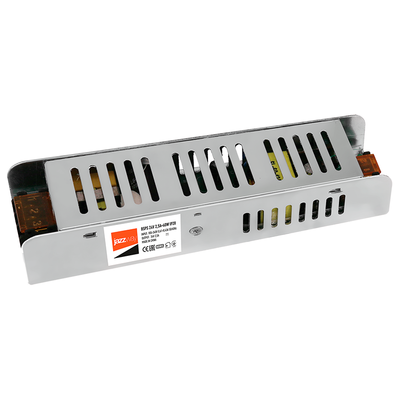 

Блок питания (драйвер) JazzWay 60 Вт для светодиодной ленты, серый (5015500)