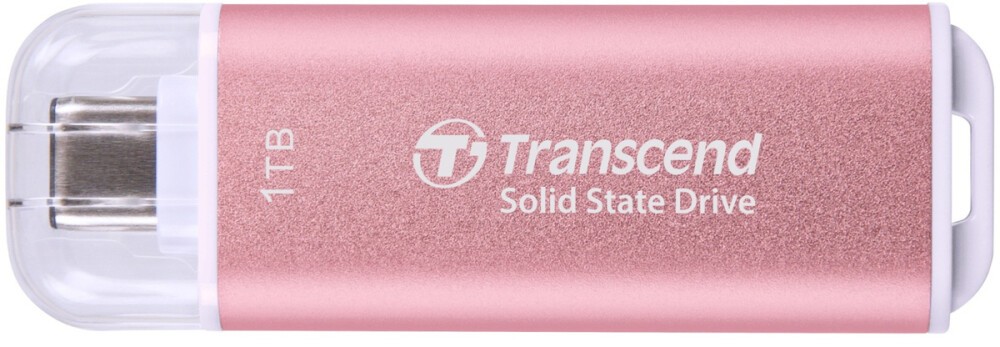 

Внешний SSD Transcend ESD300 1Tb, 1.8", USB 3.2 Gen 2 Type-C, розовый (TS1TESD300P)