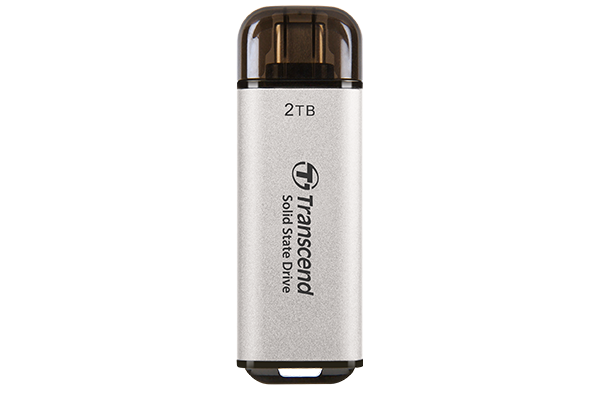 

Внешний SSD Transcend ESD300 2Tb, 1.8", USB 3.2 Gen 2 Type-C, серебристый (TS2TESD300S)
