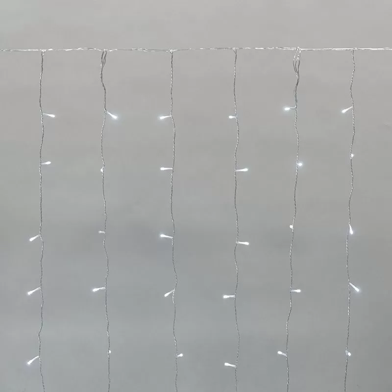 

Гирлянда NEON-NIGHT 235-555 светодиодные лампы дождь, ламп: 300 шт., 2 м x 3 м, режимов: 1, от сети, белый (235-555), 235-555