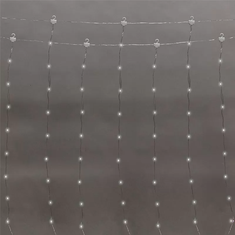 

Гирлянда NEON-NIGHT 315-885 светодиодная роса, ламп: 300 шт., 3 м x 3 м, режимов: 8, от USB, белый (315-885), 315-885