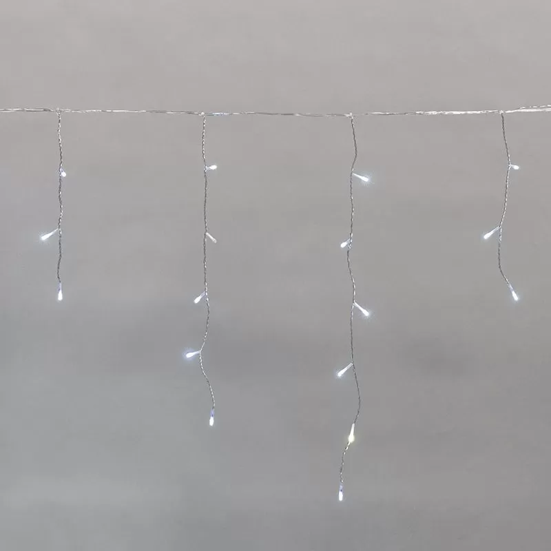 

Гирлянда NEON-NIGHT 255-595 светодиодная бахрома, ламп: 588 шт., 60 см x 25 м, режимов: 1, от сети, белый (255-595), 255-595