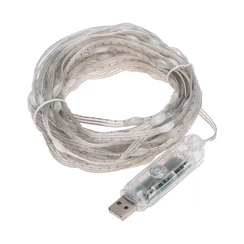 

Гирлянда NEON-NIGHT 245-019 светодиодная нить, ламп: 100 шт., 10 м, от USB, RGB (245-019), 245-019