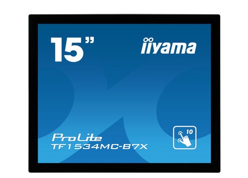 

Монитор 15" Iiyama ProLite TF1534MC-B7X TN, сенсорный, 1024x768 (4:3), 370кд/м2, 8 мс, 170°/160°, VGA, DVI, HDMI, черный (TF1534MC-B7X), TF1534MC-B7X