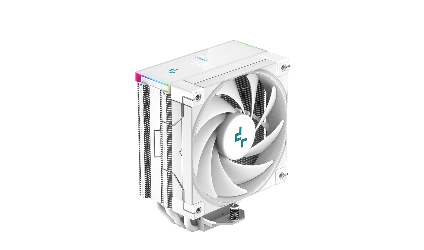 

Кулер для процессора DeepCool AK400 DIGITAL WH для Socket/115x/1200/1700/1851/AM4/AM5, 120 мм, 1850rpm, 28 дБА, 260 Вт, 4-pin PWM, Al+Cu, ARGB (R-AK400-WHADMN-G), AK400 DIGITAL WH