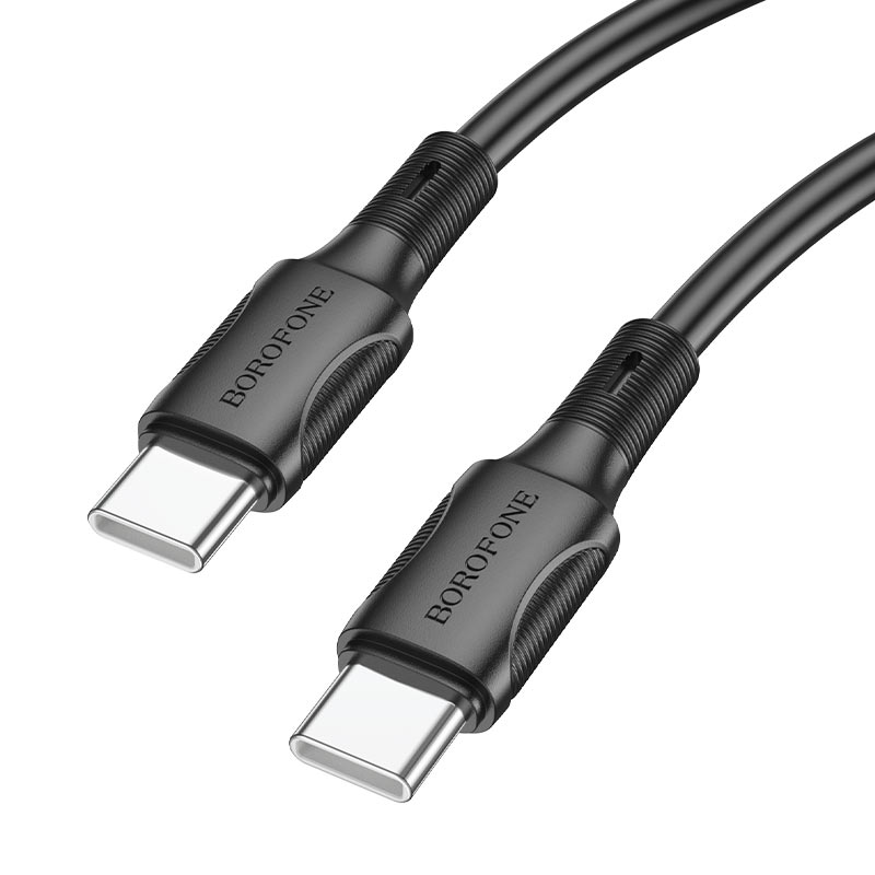 

Кабель USB Type-C-USB Type-C, 3А, 1 м, черный, Borofone BX80 (6974443385243)