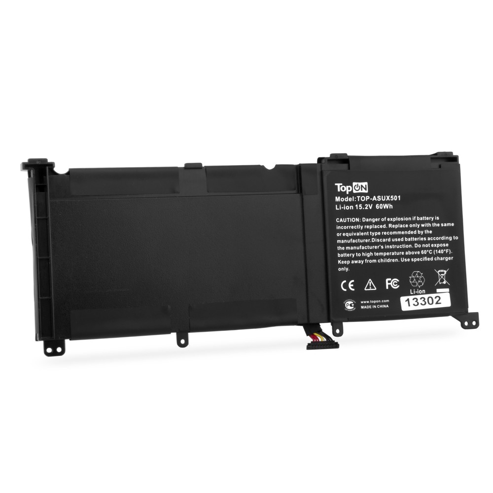 

Аккумуляторная батарея TopON для Asus ZenBook Pro UX501VW, 15.2V, 60Wh, черный (TOP-ASUX501)