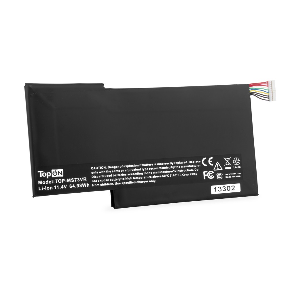 Аккумуляторная батарея TopON для MSI GS63 Stealth, GS63VR Stealth Pro, GS73VR Stealth Pro, MS-16K2, MS-16K4, MS-17B1, MS-17B4, MS-17B5, MS-17B6, MS-17B7, WS63, WS63VR