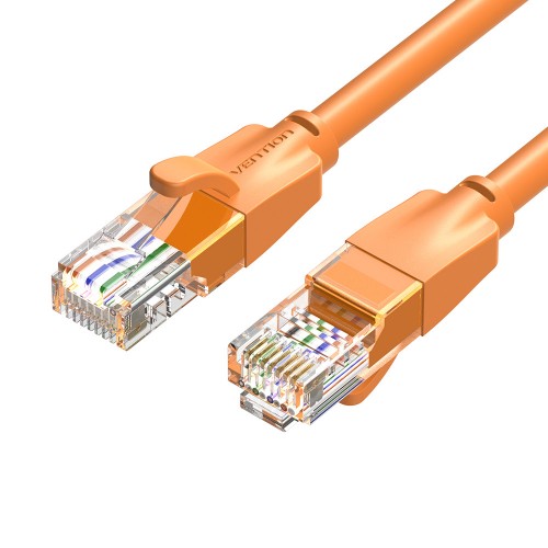 Патч-корд UTP кат.6, 2 м, RJ45-RJ45, оранжевый, CCA, Vention IBE (IBEOH)